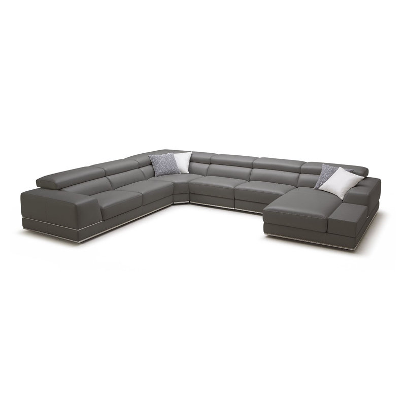 Leather Sectional & Reviews AllModern